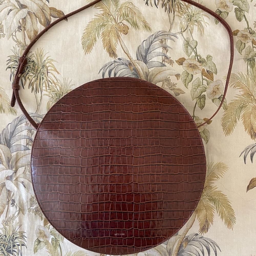 NWT Sezane Croc Nicole Large